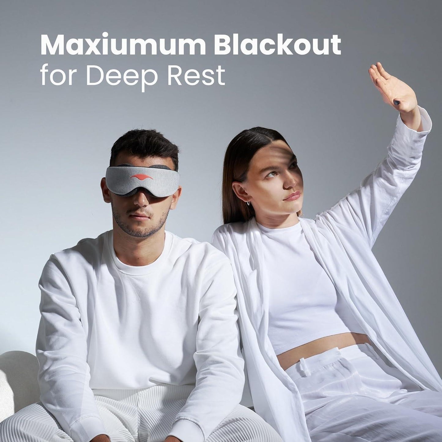 Manta Sleep Mask 100% Blackout Eye Mask Travel Sleep Blindfold with Ear Plugs