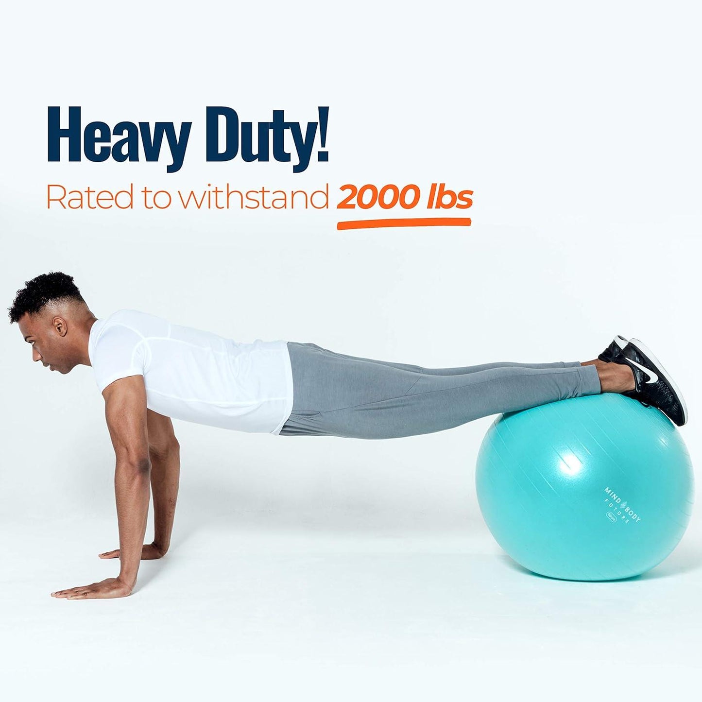 Exercise Ball 65cm Yoga Pregnancy Pilates Gym Ball with Base Ring and Pump