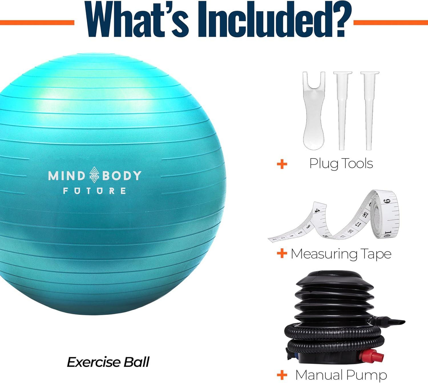Exercise Ball 65cm Yoga Pregnancy Pilates Gym Ball with Base Ring and Pump