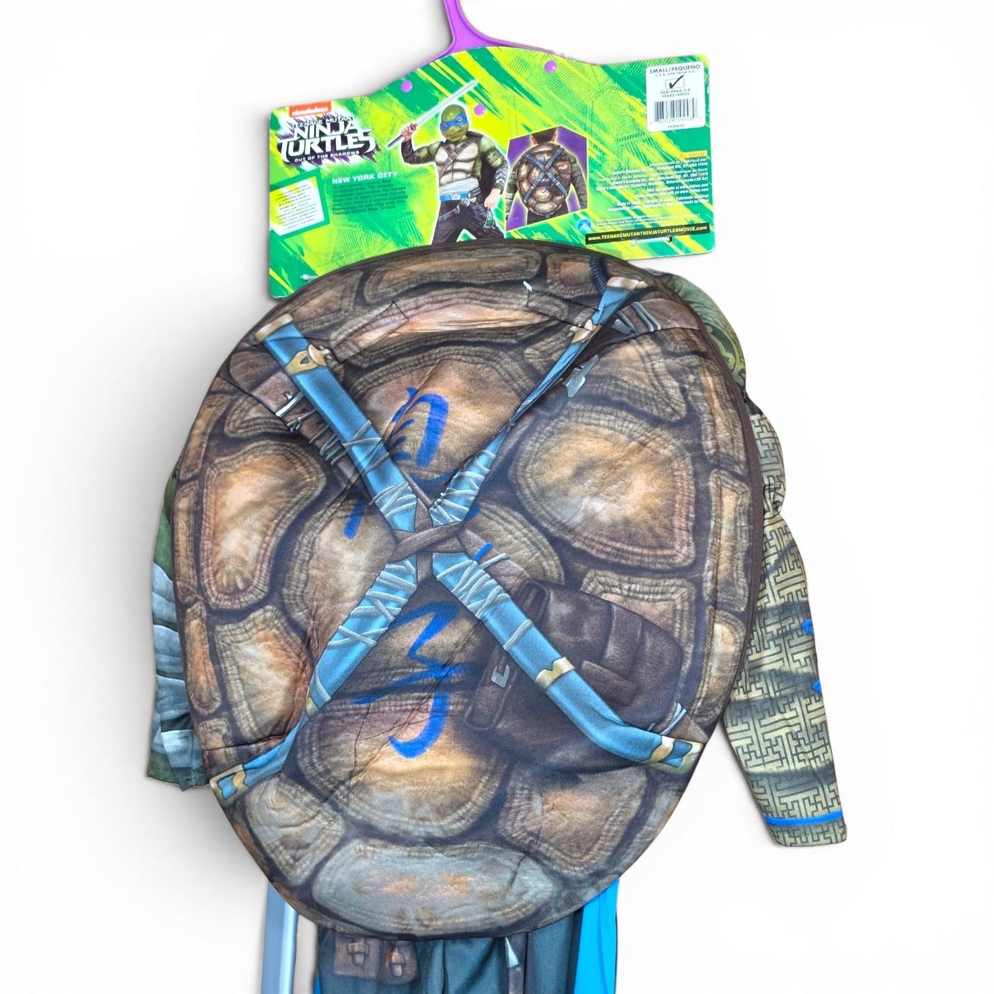Rubies TMNT Leonardo Fancy Dress Costume 4-6 Years Turtle Ninja Outfit Set