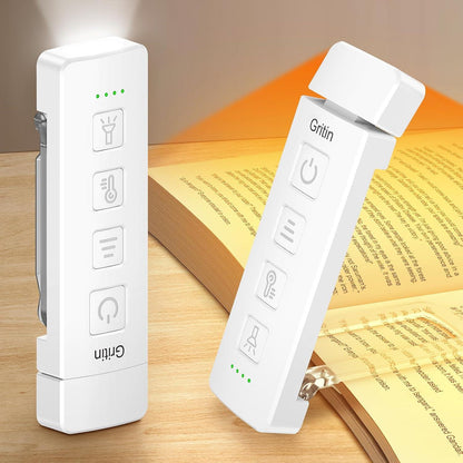 Gritin 2026 Gen 2 Rechargeable Book Light,2-in-1 Reading Light & Flashlight