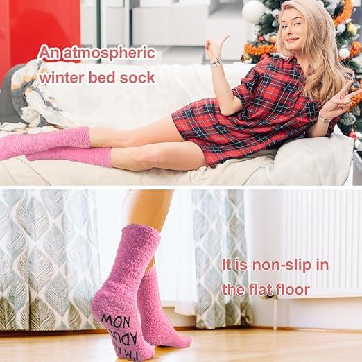 SwirlColor 18th Birthday Socks for Girls, Warm Comfortable Bed Socks Washable Girls Birthday Presents in 18th
