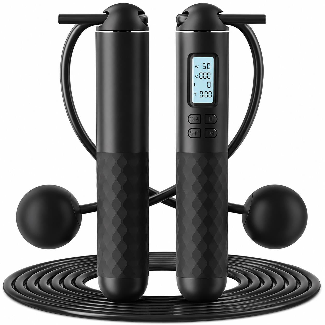 Cordless Skipping Rope with Digital Counter – Adjustable Jump Rope for Fitness Training