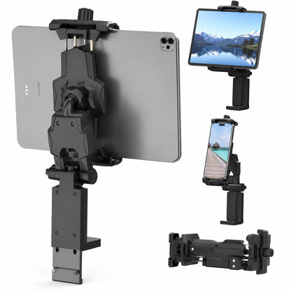 Airplane Tablet Holder Mount – 360° Adjustable Travel Stand for iPad, Phone & Tesla Model 3/Y