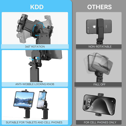 Airplane Tablet Holder Mount – 360° Adjustable Travel Stand for iPad, Phone & Tesla Model 3/Y