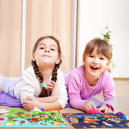 6 Pack Wooden Jigsaw Puzzles for Kids – Educational 30 Piece Puzzle Set for Ages 3–6