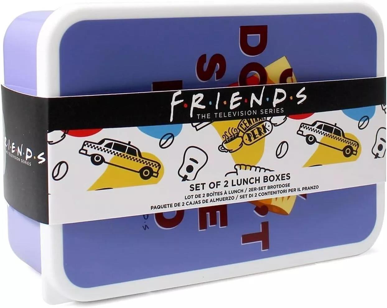 Friends Lunch Box Set of 2 – Food Snack Pots with Joey Tribbiani Design