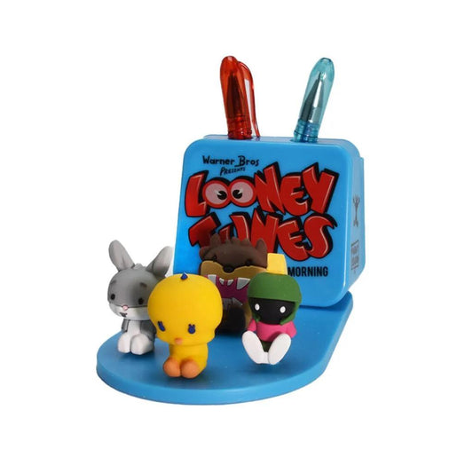 Looney Tunes Desk Tidy Phone Stand Set – Bugs, Taz, Tweety + Pens & Notes