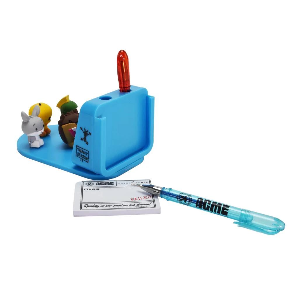 Looney Tunes Desk Tidy Phone Stand Set – Bugs, Taz, Tweety + Pens & Notes