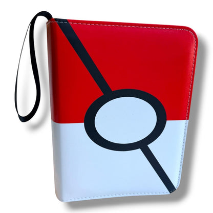 400 Pocket Trading Card Binder Album Zip Folder Holder TCG Sports Card Red