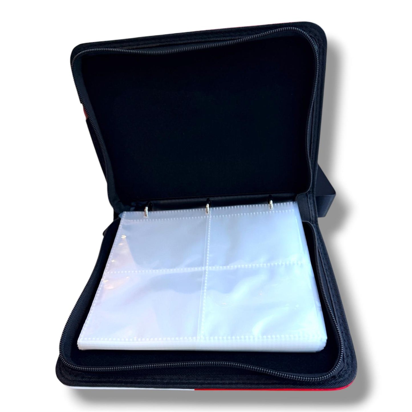 400 Pocket Trading Card Binder Album Zip Folder Holder TCG Sports Card Red