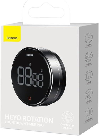 Baseus Home Heyo Pro LED Countdown Timer - Dark Gray, Stylish & Versatile