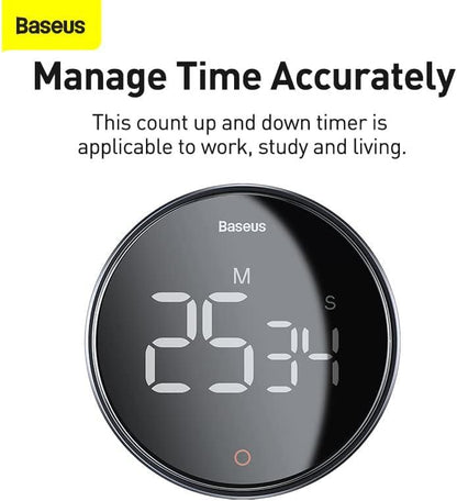 Baseus Home Heyo Pro LED Countdown Timer - Dark Gray, Stylish & Versatile