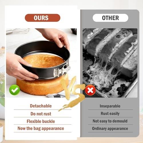 3pcs Cake Tins for Baking