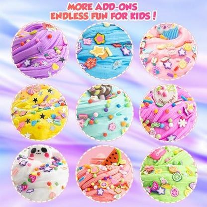 Slime Kit, 10 Pack Butter Slime with Fun Charms