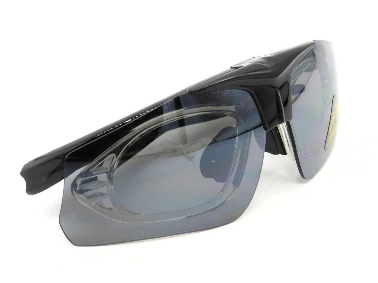 Acor AGS-2805 Cycling Sunglasses UV Sports Glasses 2 Lens Optical Insert Black