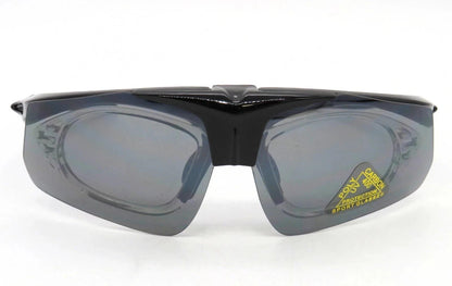 Acor AGS-2805 Cycling Sunglasses UV Sports Glasses 2 Lens Optical Insert Black