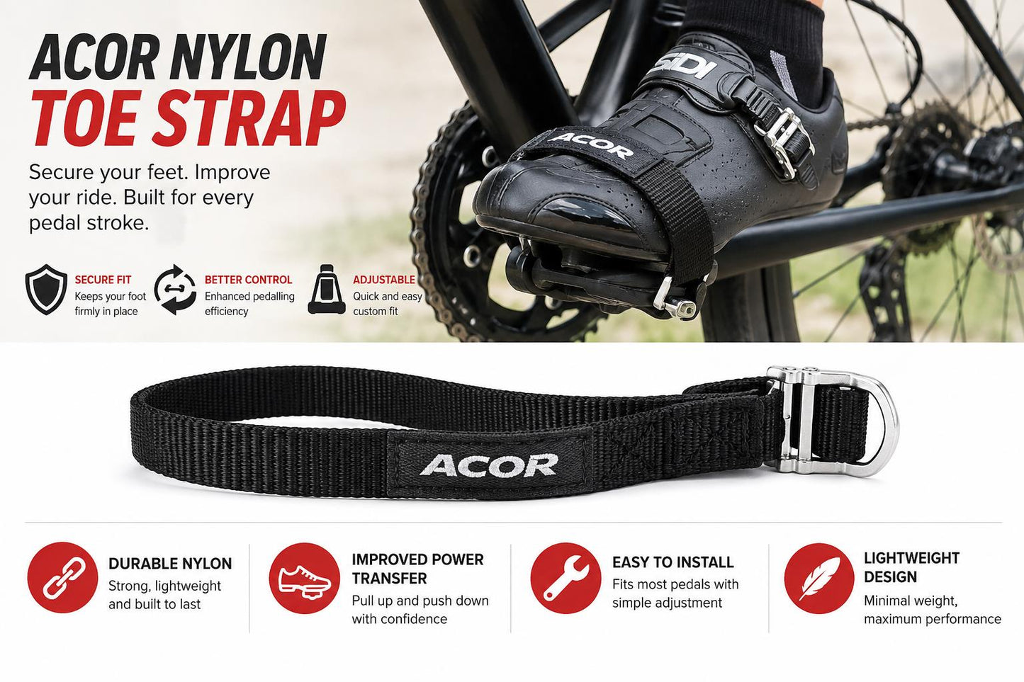 Nylon Toe Straps