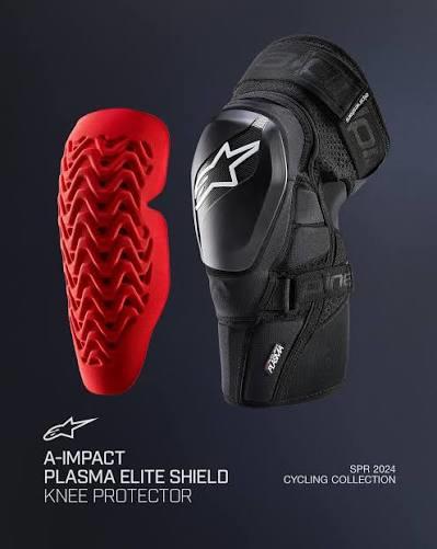 Alpinestars A-Impact Plasma Elite Shield MTB Bike Knee Pads Protectors M Black