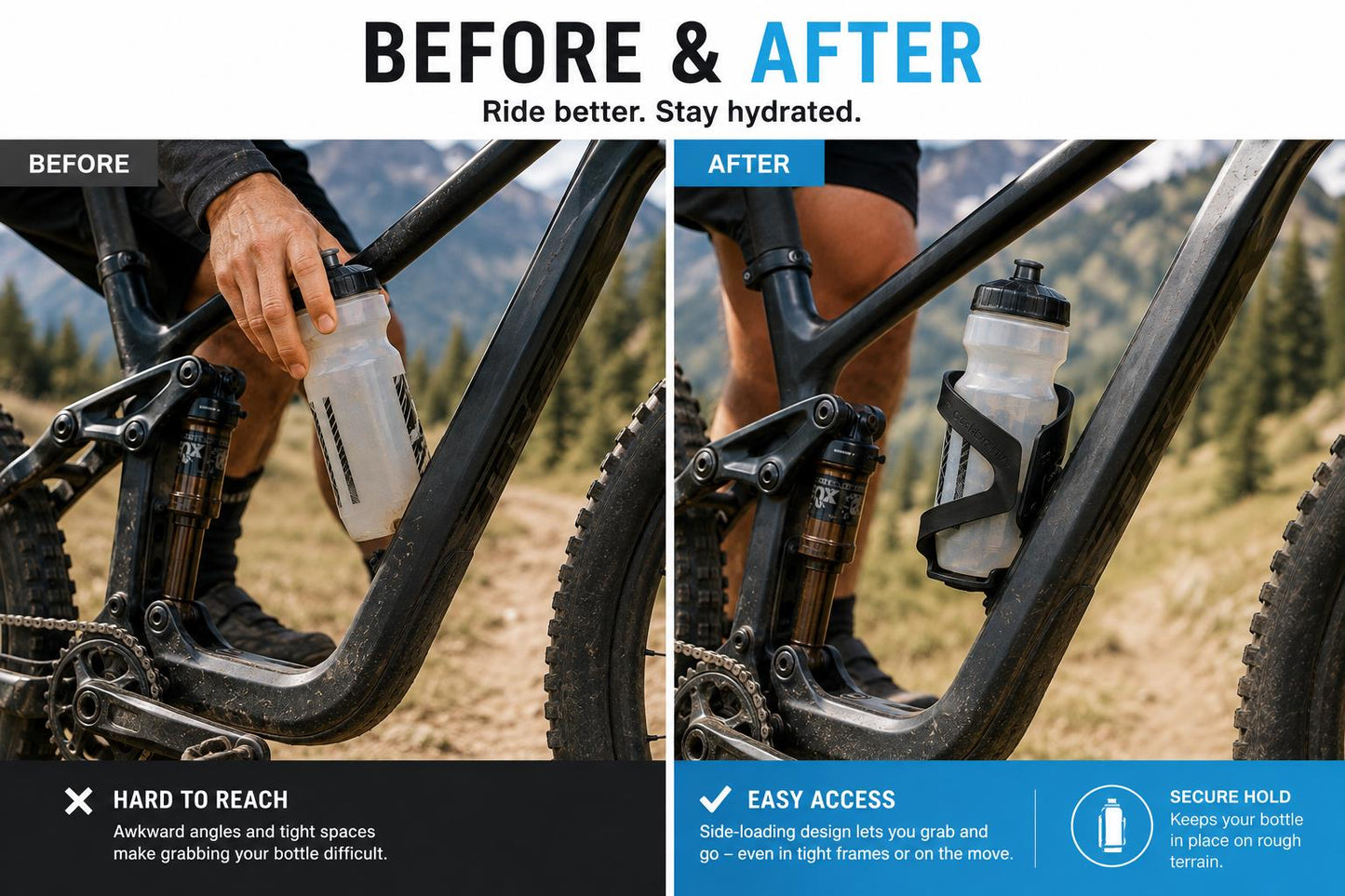 BC2 Bottle Cage + 2 Tire Repair