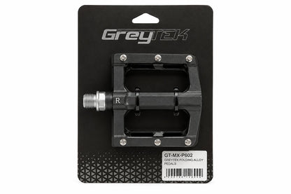 GreyTek CNC 6061 Alloy Bike Pedals 9/16" Flat Platform MTB Bicycle Black