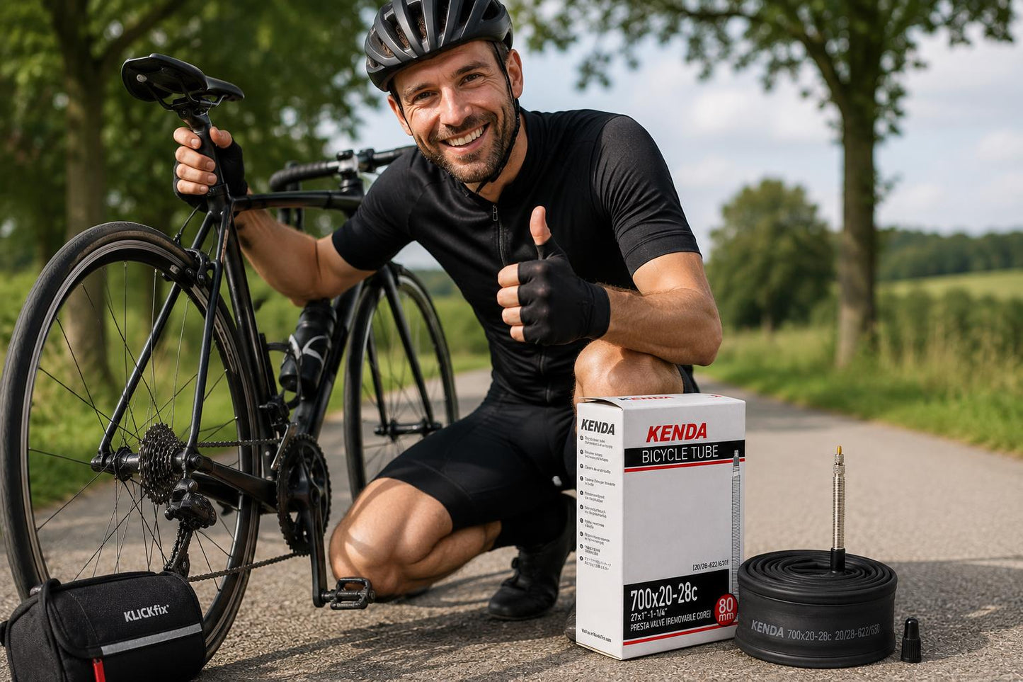 Bicycle Tube Holds Pressurised Air