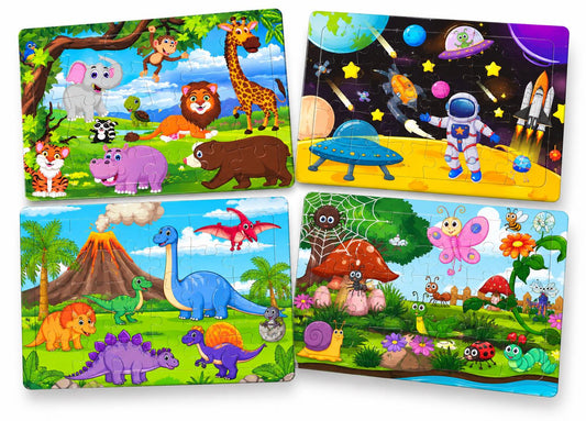 4 Piece Kids Puzzle Set