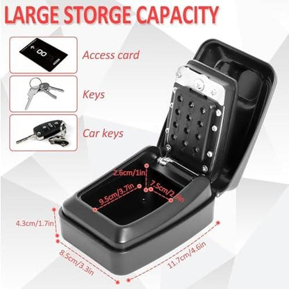 12-Digit Combination Key Safe Wall Mounted