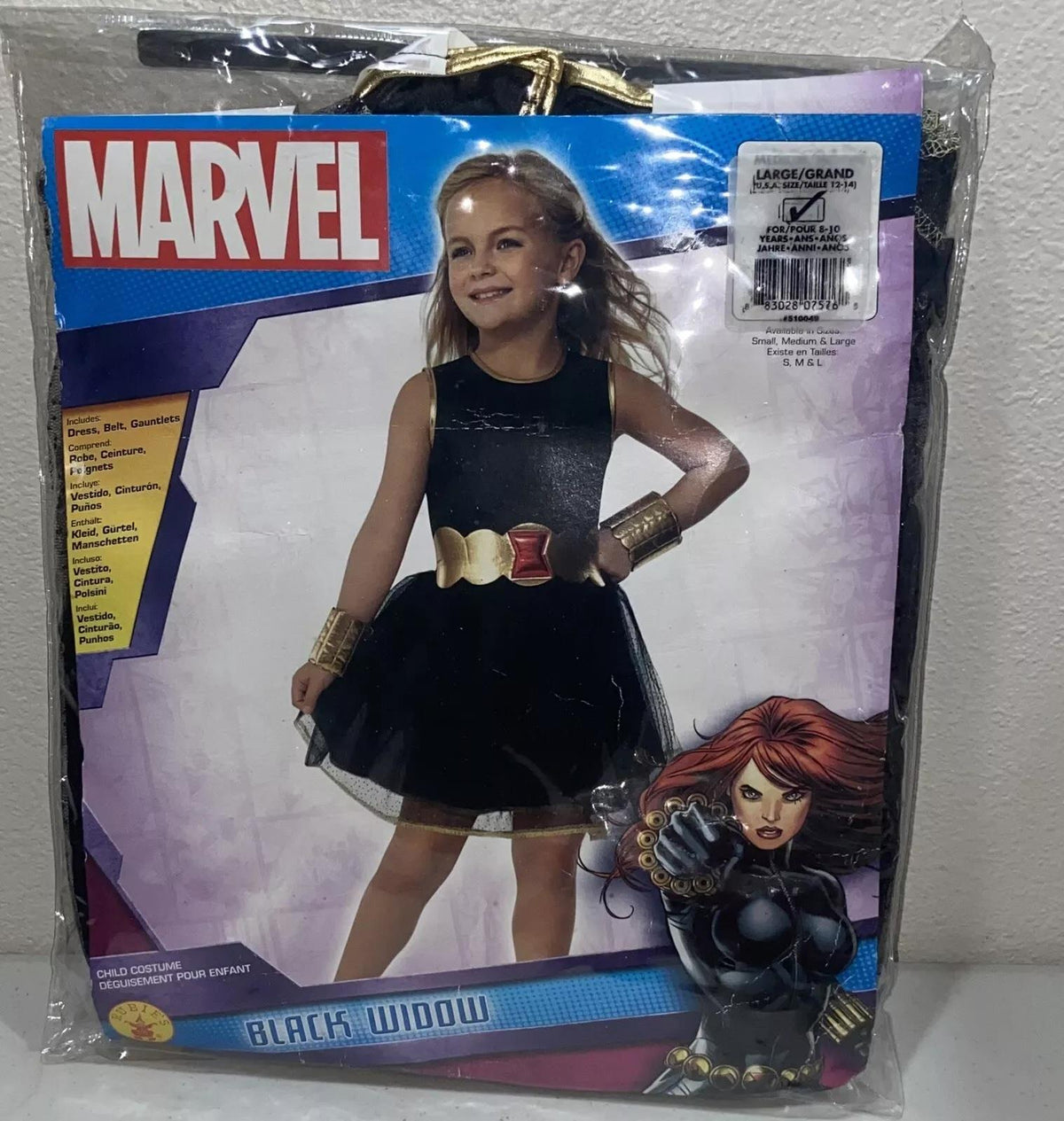 DRESS-UP BLACK WIDOW TUTU DRESS L