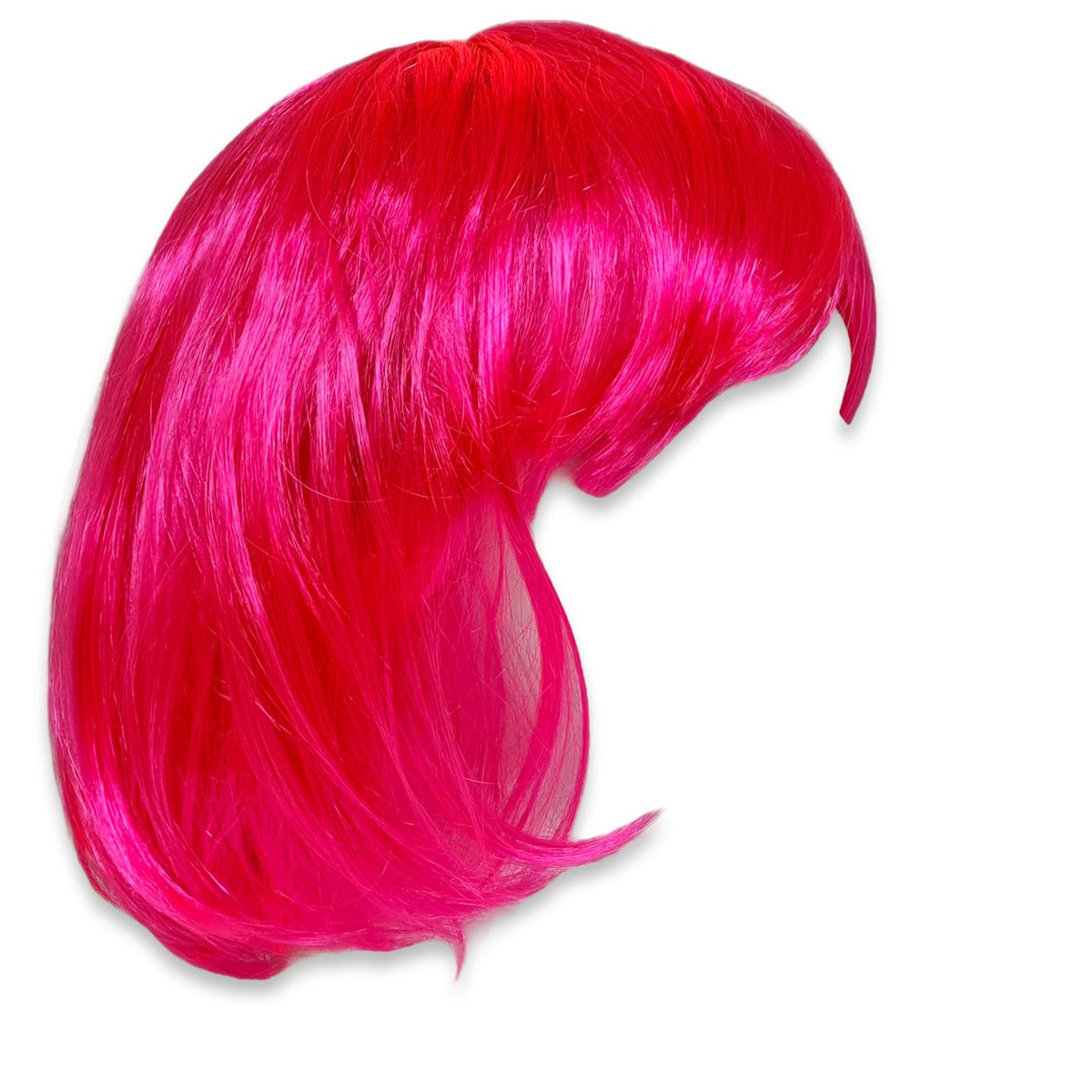RACE FOR LIFE PINK WIG ONE SIZE, POLYESTER