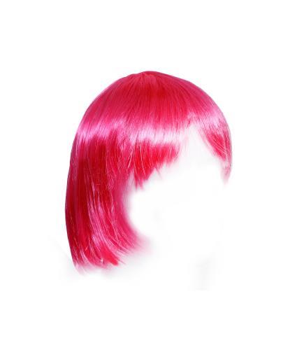 RACE FOR LIFE PINK WIG ONE SIZE, POLYESTER