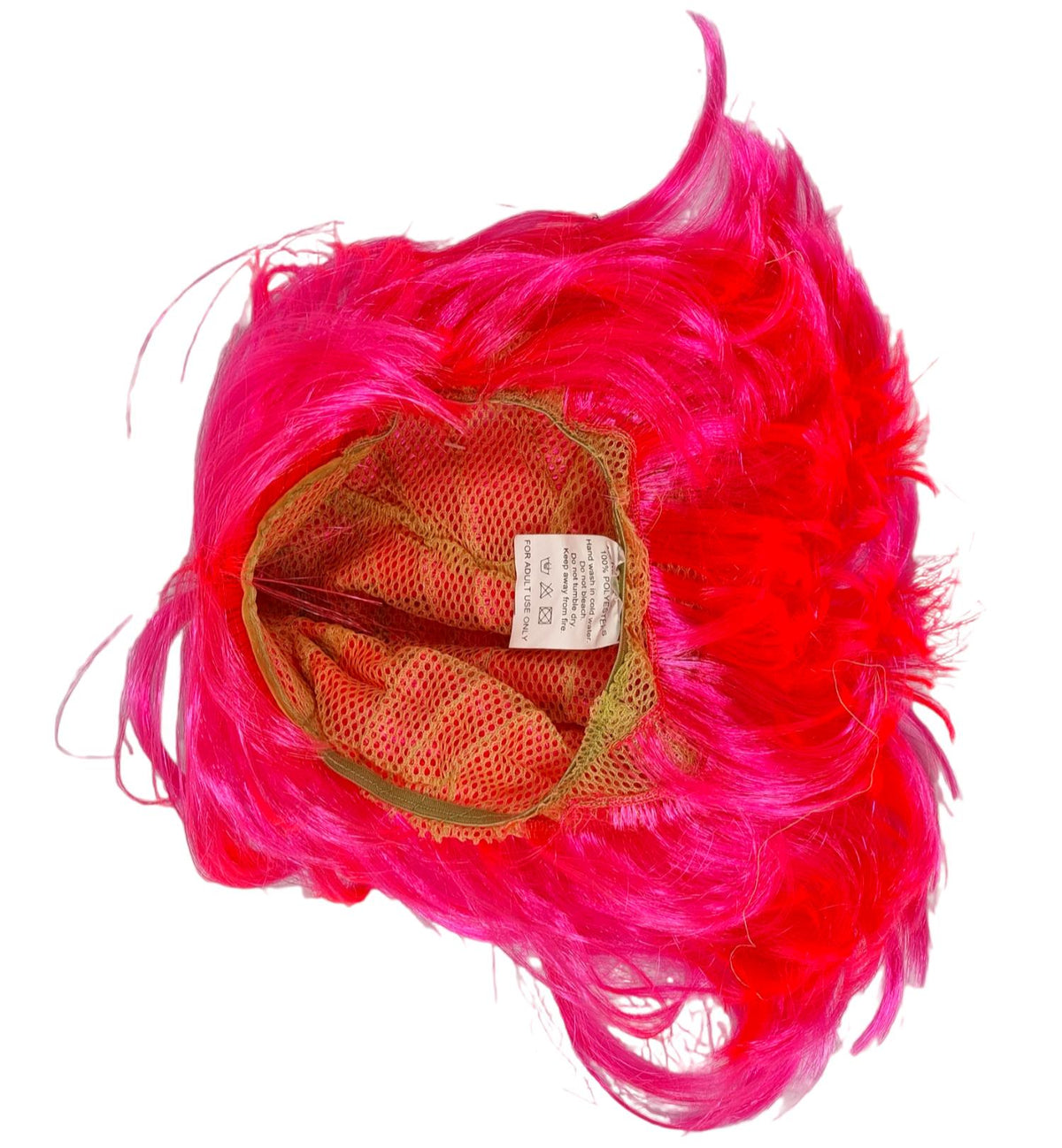 RACE FOR LIFE PINK WIG ONE SIZE, POLYESTER