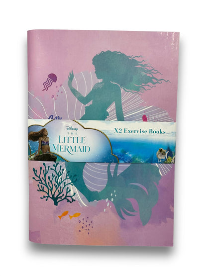Disney The Little Mermaid Set of 2 A5 Exercise Books (Find Your Voice Design) - Official Merchandise