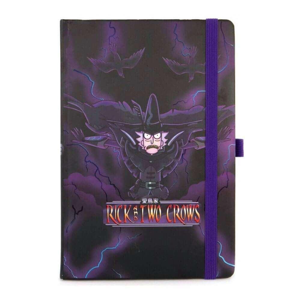 Pyramid International Rick And Morty Hardback Wiro Notebook, A5 Lined Pages (2 Crows Design) - Official Merchandise