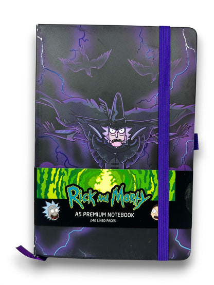 Pyramid International Rick And Morty Hardback Wiro Notebook, A5 Lined Pages (2 Crows Design) - Official Merchandise