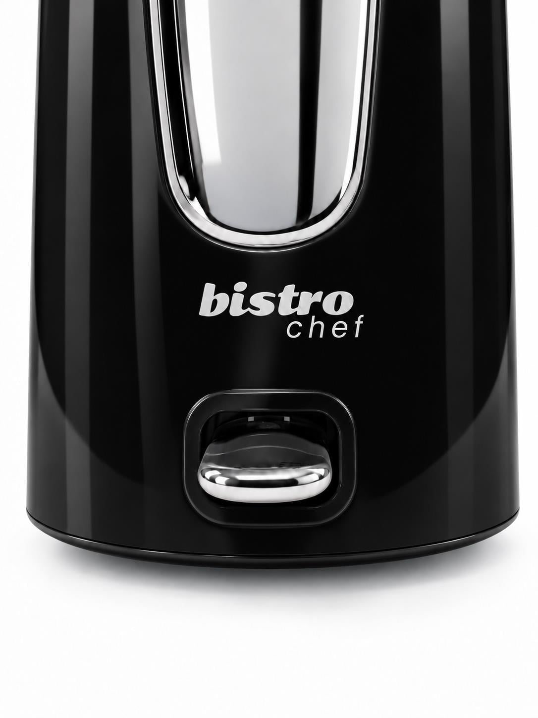Bistro Chef 1.7L Electric Kettle 3000W Fast Boil Cordless Jug - Black