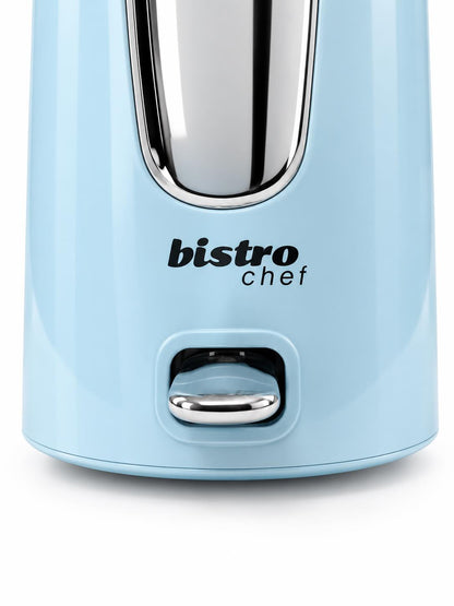 Bistro Chef 1.7L Electric Kettle 3000W Fast Boil Cordless Jug - Blue