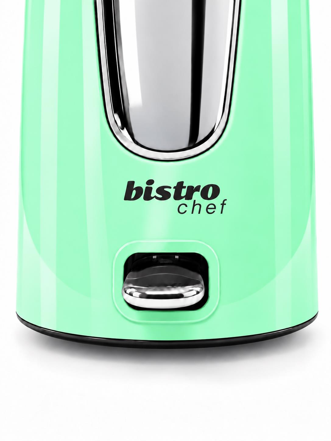 Bistro Chef 1.7L Electric Kettle 3000W Fast Boil Cordless Jug - Green