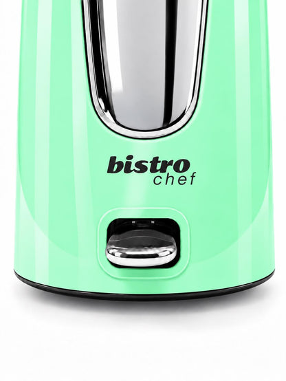 Bistro Chef 1.7L Electric Kettle 3000W Fast Boil Cordless Jug - Green