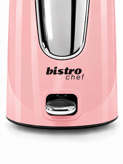 Bistro Chef 1.7L Electric Kettle 3000W Fast Boil Cordless Jug - Pink