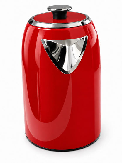 Bistro Chef 1.7L Electric Kettle 3000W Fast Boil Cordless Jug - Red