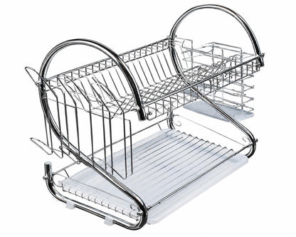 Best Life Home 2 Tier Dish Drainer Rack Kitchen Plate Cutlery Drying Organiser