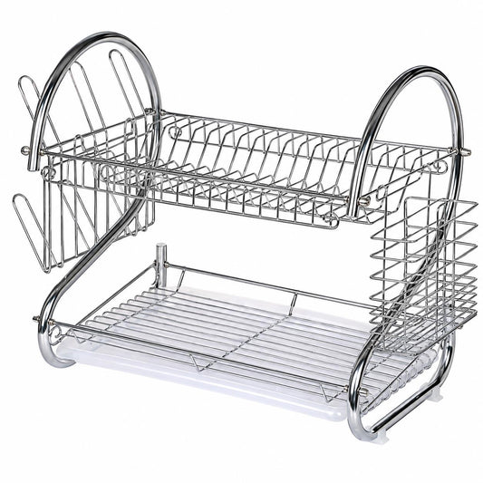 Best Life Home 2 Tier Dish Drainer Rack Kitchen Plate Cutlery Drying Organiser