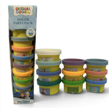 Disney Frozen OkiDoki Dough 10 Pack Kids Modelling Play Dough 10 x 26g Tubs