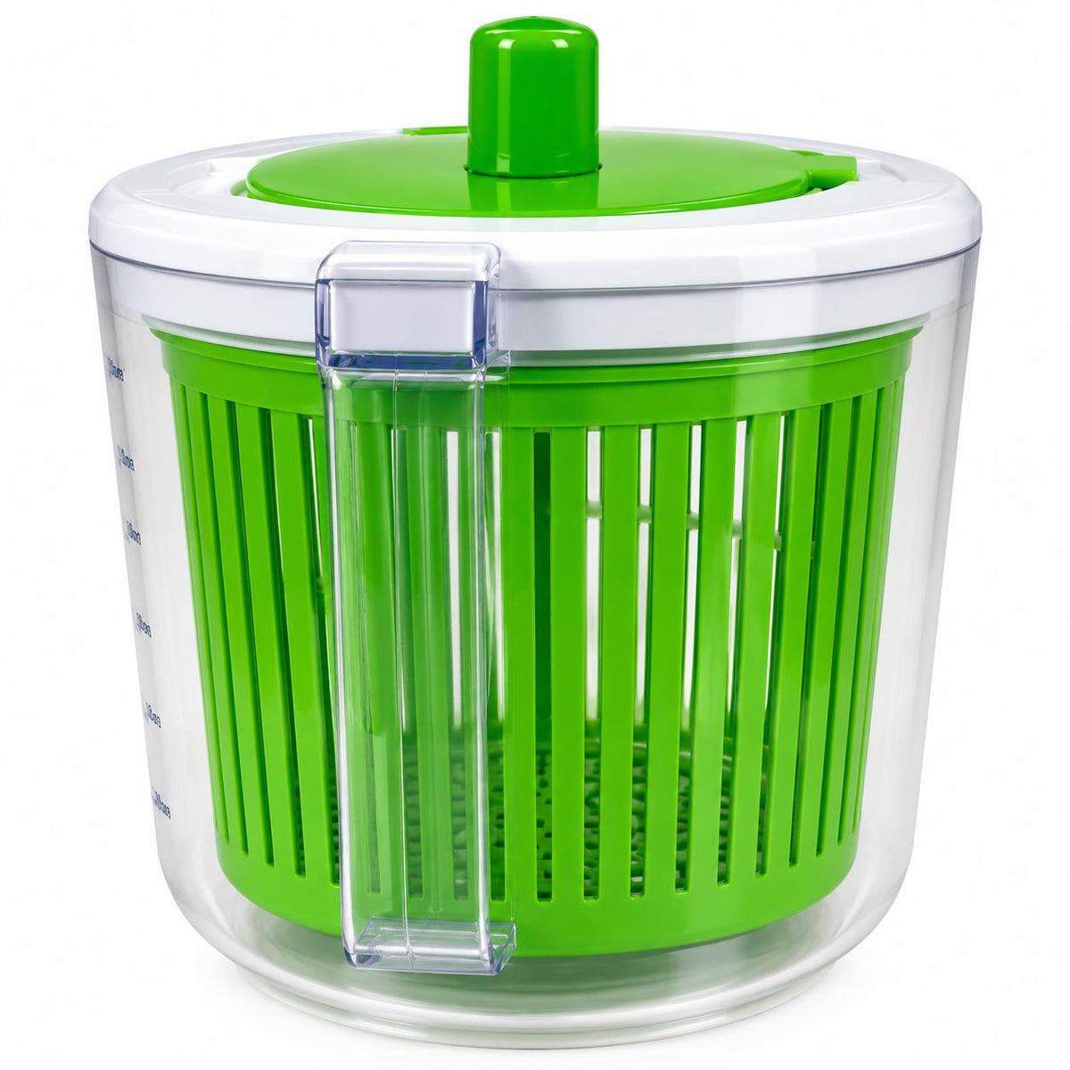 Cuccini 2.5L Salad Spinner Lettuce Vegetable Washer Dryer Measuring Bowl Green