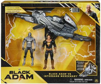 DC BLACK ADAM VS INTERGANG MERCENARY with Exclusive Vehicle