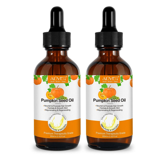 Pumpkin Seed Oil for Hair Growth 60ml – Cold Pressed Natural Oil for Scalp Care, Skin Moisturiser & Aromatherapy