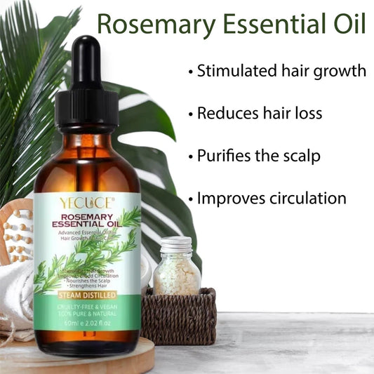 Rosemary Essential Oil Hair Growth Strengthening Hair & Skin Care Treatment 60ml